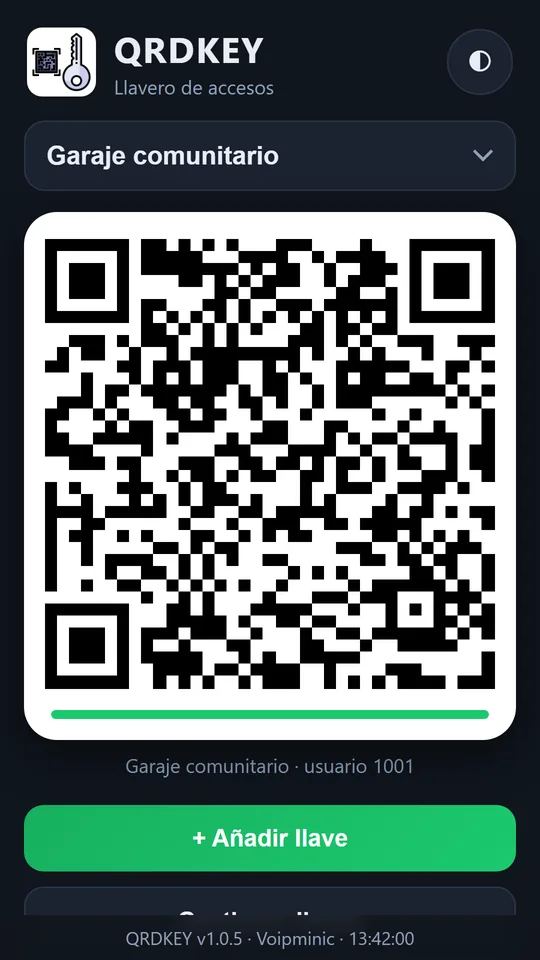 QR en modo oscuro